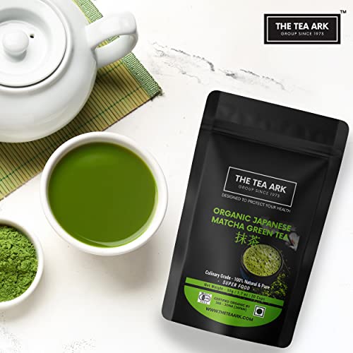 The Tea Ark Organic Matcha Green Tea Powder (20 Cups) 50G Pouch #TOP3