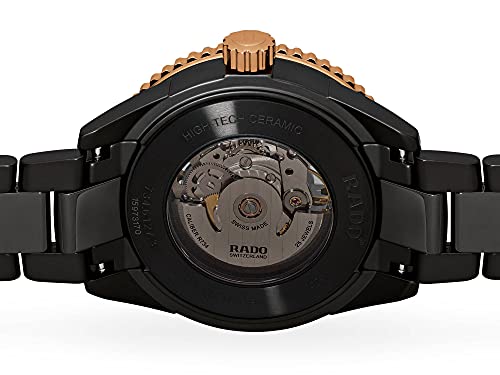 Rado - Captain Cook - 43 mm- Men - Swiss Watch - High-Tech Ceramic - Automatic – Matte Black and Rose Gold3
