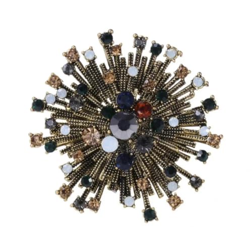 Broche flocon de neige en métal durable pour customiser veste et manteau d'hiver