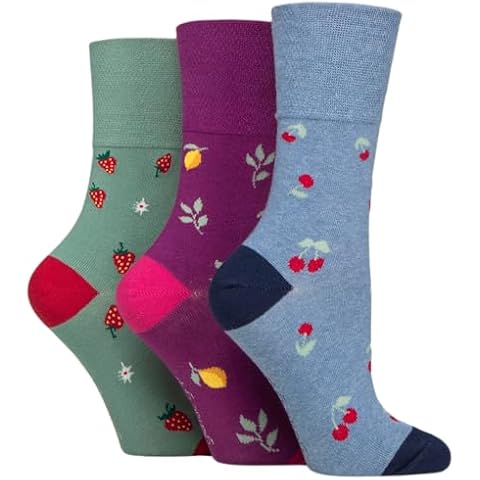 SockShop Gentle Grip Fruit Patterned Socks Cover