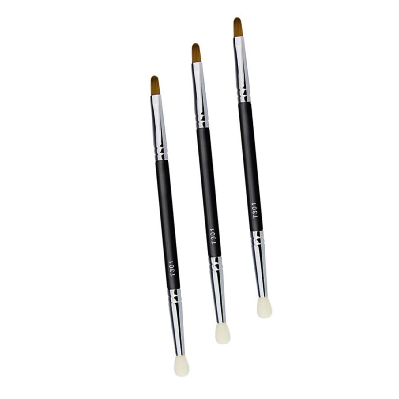 FRCOLOR Double-ended Concealer Brush Makeup Cosmetics Tool Portable Makeup Supplies Kit