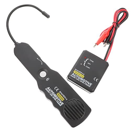 Zerodeko 1 Set Tester Elettrico Auto Professionale Tracciatore Filo Car Wire Tracer per Riparazioni Veloci e Elettriche Strumento Compatto e Facile da Usare per Cortocircuiti e Interruzioni