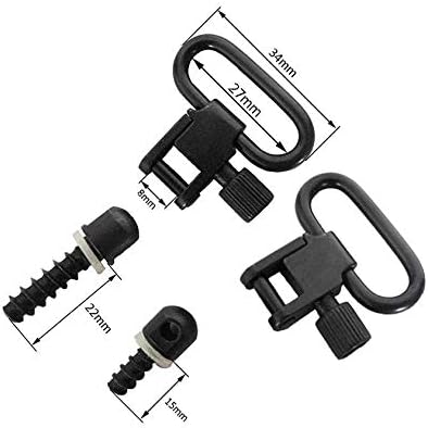 Miniatura 5 de Eslinga de cuero de la correa de hombro del rifle, caza de las correas de hombro del arma de la lona
