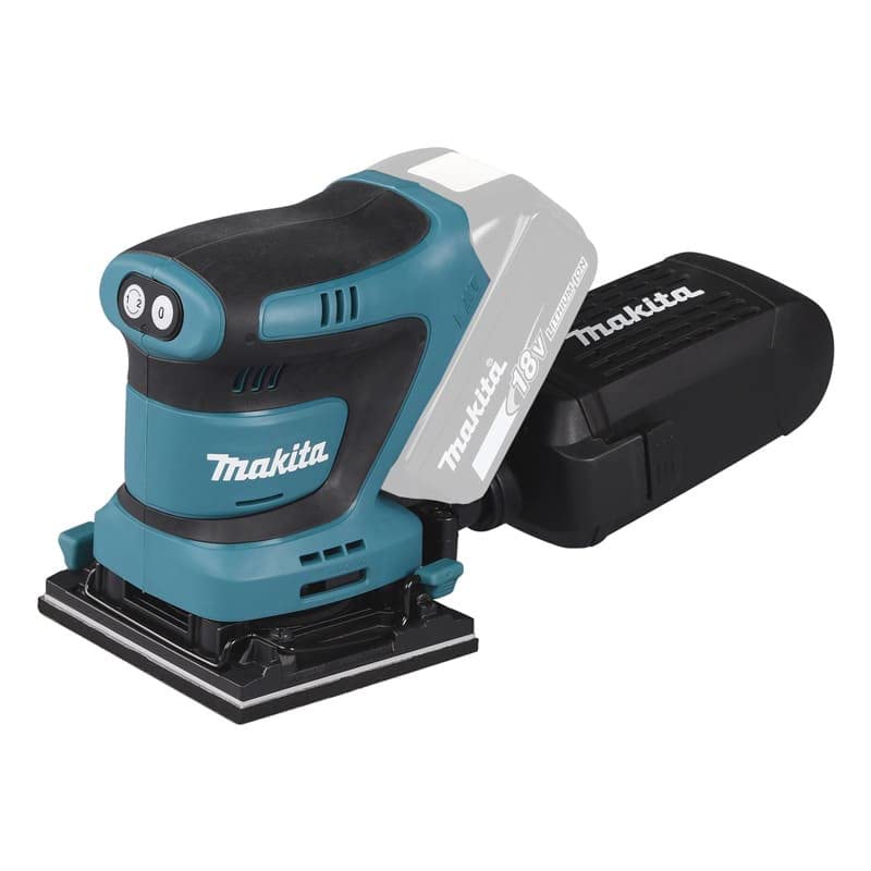 Makita DBO480ZJ Schwingschleifer 18 V LXT 112 x 102 mm (nur Produkt) aus Makpac