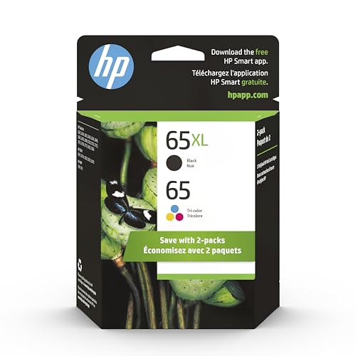 HP 65XL ブラックインクカートリッジ　5個セット Original HP 65XL Black High-yield Ink Cartridge | Works with