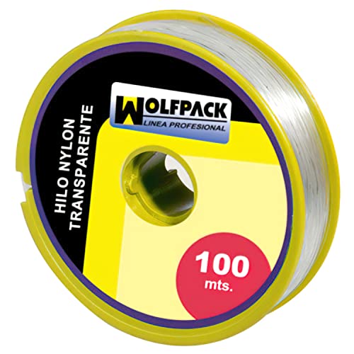 WOLFPACK LINEA PROFESIONAL - Hilo Nylon Transparente 1.0 mm. Rollo 100 m.