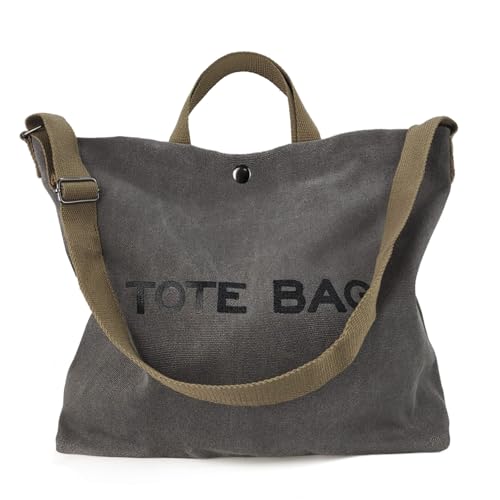 Women Canvas Tote Bag Travel Shoulder Bag Large Capacity Crossbody Top Handle Fashion Handbags