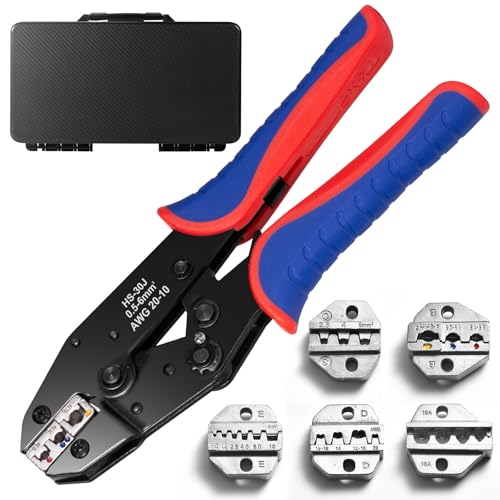6PCS Crimping Tool Set with Interchangeable Dies