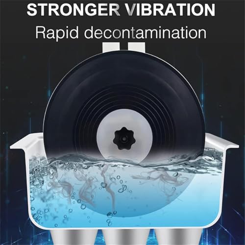 Pulitore a ultrasuoni Pulitore a ultrasuoni per Dischi in Vinile, Sistema di Pulizia per Dischi in Vinile da 6,5 l, con degasaggio, Temperatura e Tempo Regolabili, Rotazione Automatica, per