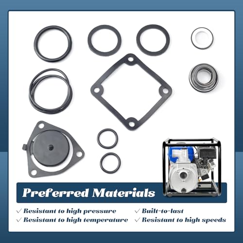 Image of 2 inch Pump Gasket O-Ring Mechanical Seal Replacement for Honda WB20XT3 WH20XTAF For Champion 100742 100113 for Pulsar for Red Lion 4RLAG-2H 5RLAG-2L for DuroMax XP652WP 7HP For Generac 2Inch Trash Pump | Replacement for Champion 100742 100113 for Pulsar for Red Lion 4RLAG-2H 5RLAG-2L for DuroMax XP652WP 7HP For Generac