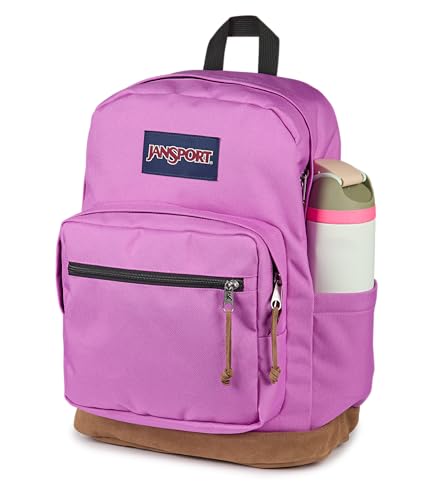 Image of JanSport Right Pack Backpack - Durable Daypack with Padded 15 Laptop Sleeve, Spacious Main Compartment & Integrated Water Bottle Pocket - Digital Fuchsia