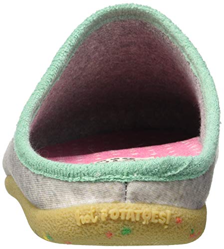HOT POTATOES KITALE, Pantofole Donna, Grigio, 41