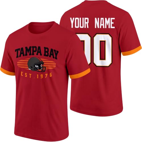 Image of T-Shirt Custom Name and Number Personalized Gifts | Crewneck Short Sleeves T-Shirt for Men S-4XL