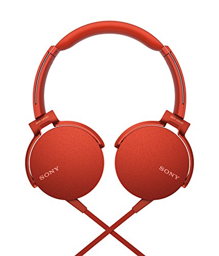 Sony MDR-XB550AP Hoofdtelefoon bedraad (Extrabass, Headset Met Microfoon) Rood - Afbeelding 4