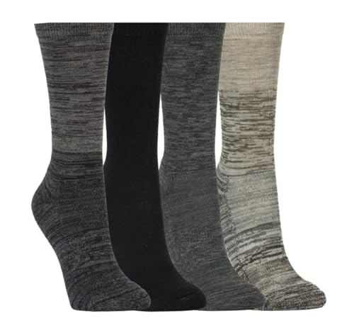 KIRKLAND Signature Women's Extra-Fine Merino Wool, 4 Pairs, Fits Shoe Sizes 6-10.5, Assorted Colors