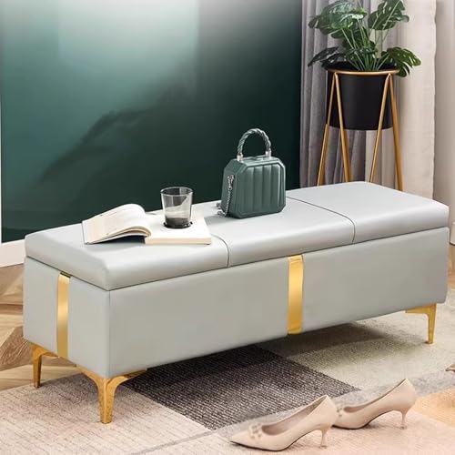 Boîte de rangement dissimulée sous un banc à chaussures pliant - 3