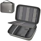 Boobowl Haarschneider Zubehör Tasche für Clipper und Zubehör, Men Hair Trimmer Box, Portable Clipper Aufbewahrungshalter für Haarschneiden, Guard Grooming Kit (nur Box) (Grau)