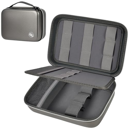 Boobowl Haarschneider Zubehör Tasche für Clipper und Zubehör, Men Hair Trimmer Box, Portable Clipper Aufbewahrungshalter für Haarschneiden, Guard Grooming Kit (nur Box) (Grau)
