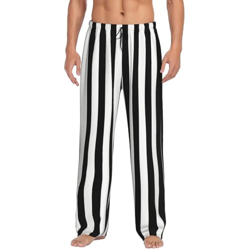 Pantalon de pyjama rayé pour homme, idéal pour le homewear