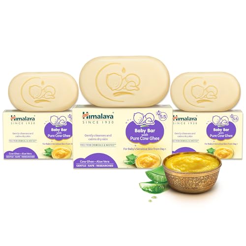 Himalaya Baby Bar with Pure cow ghee (75 g) (Pack of 3)