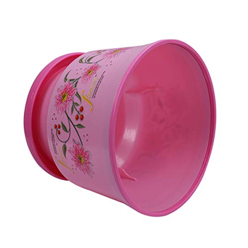 Image of Heart Home Round Strong Plastic Stool or Bathroom seat (Pink)- Pack of 2