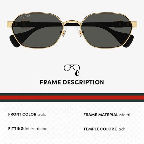 Gucci GG1593S Running Logo Hexagonal Shape Sunglasses - Eyewear with eSHADES Kit - Embrace Sophistication and Elegance2