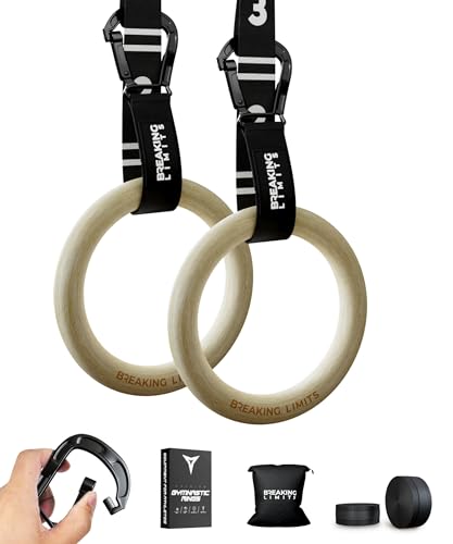 Breaking Limits Anillas Gimnasia - Anillas Calistenia - Gymnastic Rings para Crossfit y Fitness