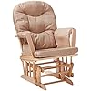 ACME Furniture Ottoman, Taupe Mfb & Natural Oak