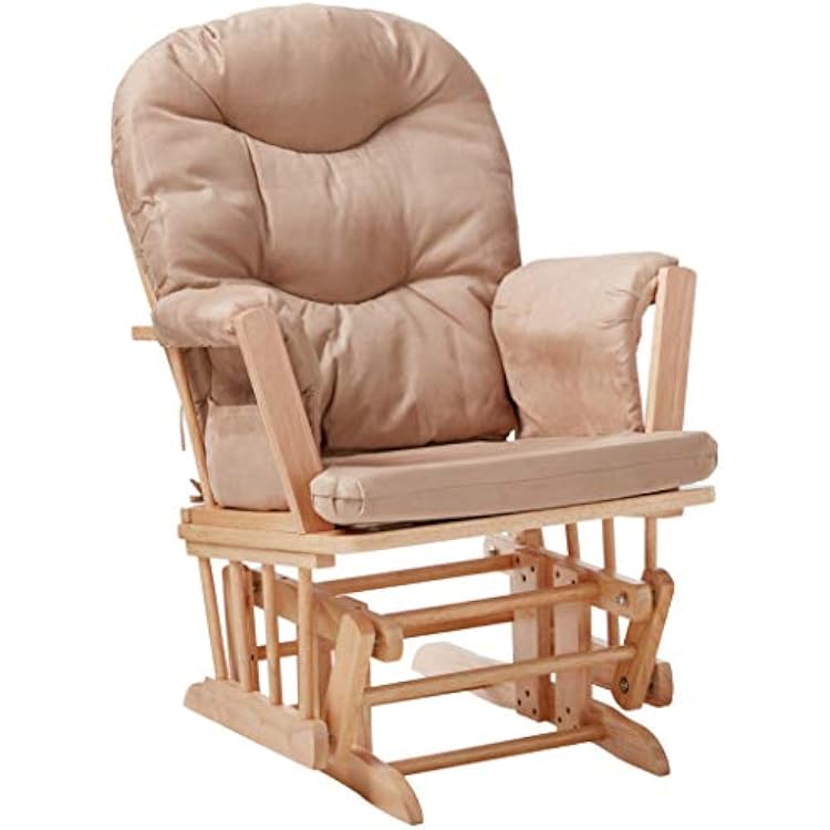 ACME Furniture Ottoman, Taupe Mfb & Natural Oak
