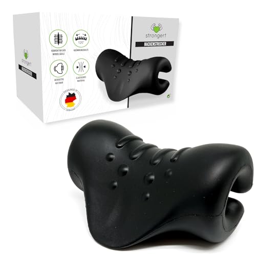 STRONGERT Nackenstrecker Orthopädisch Testsieger – Nackendehner für...