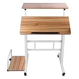🧡 Adaptation à une variété d'environnements : le design général est simple, le cadre blanc avec le bureau en bois clair, peut être intégré à une variété de styles de décoration intérieure.