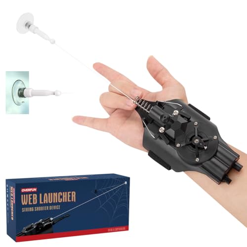 COMIANO Lanzador de Cuerda [Enrollado Eléctrico], Gadgets Divertidos de Juego de rol Inspirado en Superhéroes, Regalo Interactivo para Niños