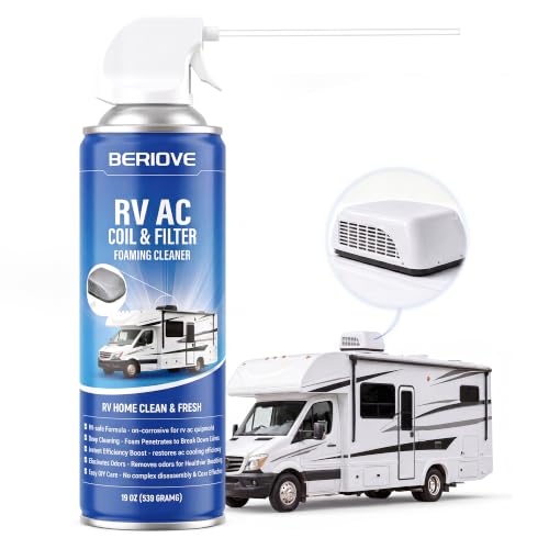 Image of AC Coil Odor Removal Cleaner: Gentle Foam Formula, Removes Dust & Grease Removal, Enhances Cooling Efficiency, Ideal for RV Owners & Campers 19oz