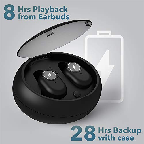 Image of Leaf Pods True Wireless Bluetooth 5.0 Earphones (Carbon Black)