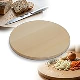 Tagliere in legno rotondo Fi 25 cm per affettare PIZZY formaggio snack faggio