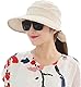 Sonnenhut Damen Strandhut Sonnenschutz Sommerhut mit Reißverschluss Breite Krempe Kappe Faltbar Visor Cap Abnehmbar Sonnenmütze Atmungsaktiv Frauenhut Outdoor Schirmmütze für Reisen Camping Golf