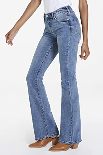 DEAR JOHN Jaxtyn Bootcut Jeans Mid Rise Skinny Fit Full Length Comfort Stretch Denim3