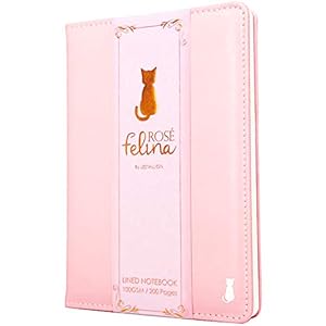 RoseFelina Light Pink Journal – Beautiful Leather Pink Notebook For Women – Cute Journal For Girls – 200 Perforated…