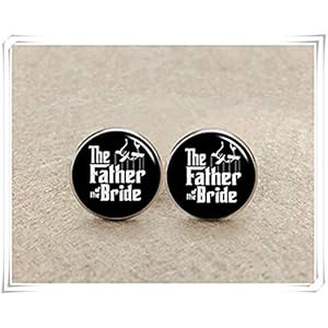 chen jian xin De Vader van de Bruid Manchetknopen, Gepersonaliseerde Vader van de Bruid Manchetknopen