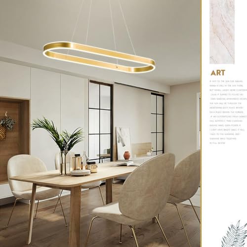 Lampe suspendue LED 3000-6000K or moderne pour table longue - 5