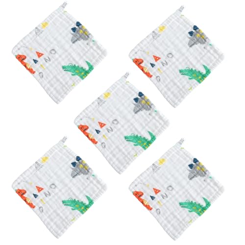 QUXVUIS Toalla de algodón suave y pegajosa, bolsa de tambor suave, capacidad absorción agua, toalla cuadrada pequeña algodón puro, gruesa, tipo+1, 25 * 25 cm