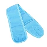Enveloppe de tête de maquillage, petit chiffon doux compact ne perd pas sa forme enveloppement de tête de lavage de visage pour la douche pour les femmes(Serre-tête en tissu fourmi bleu)