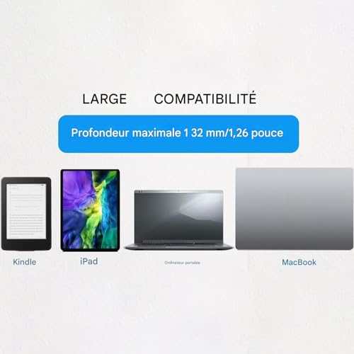 Support pour ordinateur portable sous table rigide et support mural anti-chute