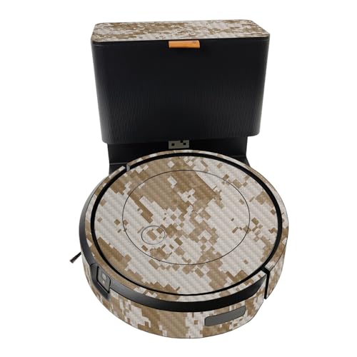 Image of Carbon Fiber Headphone Skin Compatible with iRobot Roomba J5+ - Desert Camo - Premium 3M Vinyl Protective Wrap Decal Cover - Easy to Apply | Crafted in The USA by MightySkins