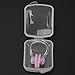 Hapivida 2Pcs Swimming Nose Clip, Silicone Swim Nose Plug Training Protector Soft for Adults with Storage Box Pink