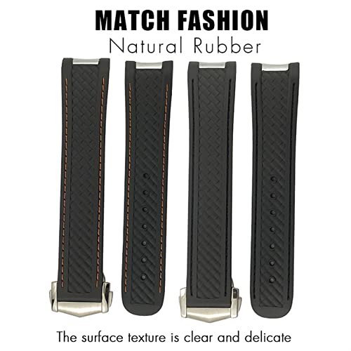 Bracelets de montre en caoutchouc silicone 20mm Seamaster AT150 - 4