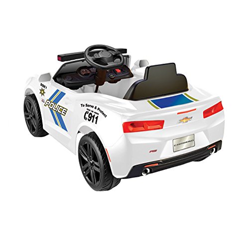 Kid Motorz Chevrolet Racing Camaro Police Edition One Seater in White ( 6V )