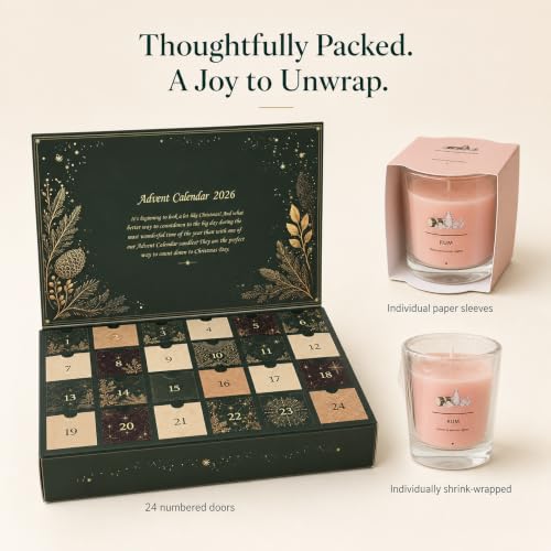 Christmas Candle Advent Calendar 2026 24 Days Scented Candle Gift for Women - image 4