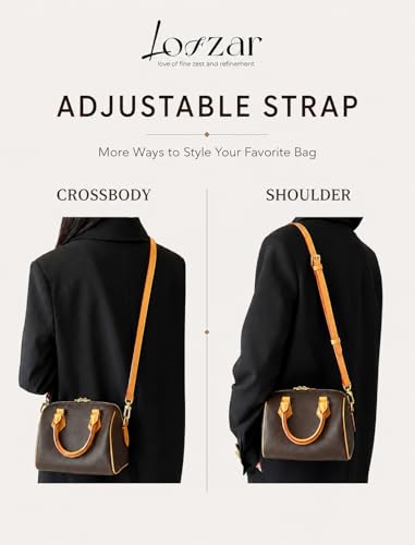 Image of Adjustable Length Vachetta Leather Replacement Bag Strap, Fits Speedy Nano /20 /25 /30 /35 Boulogne and More