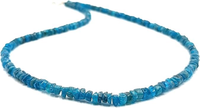 TRIVA Gemstone Heishi Disc Beaded Necklace, Natural Multi Stone Wheel Shape Beads, Handmade Fancy Tyre Women Statement Necklace,